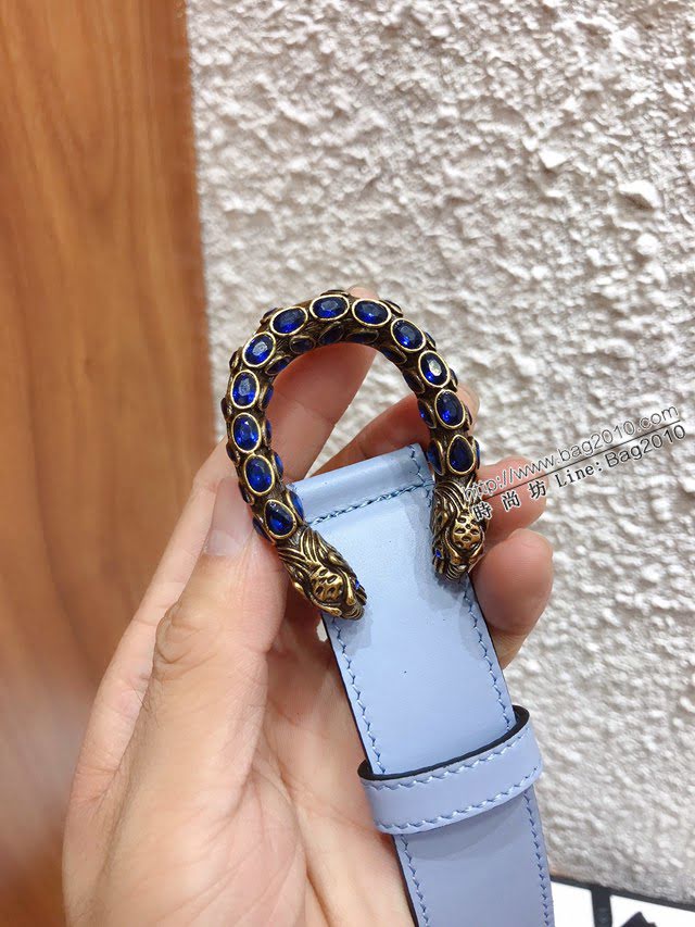 Gucci女士皮帶 古奇2020早秋系列 古奇經典雙G標識  jjp1059